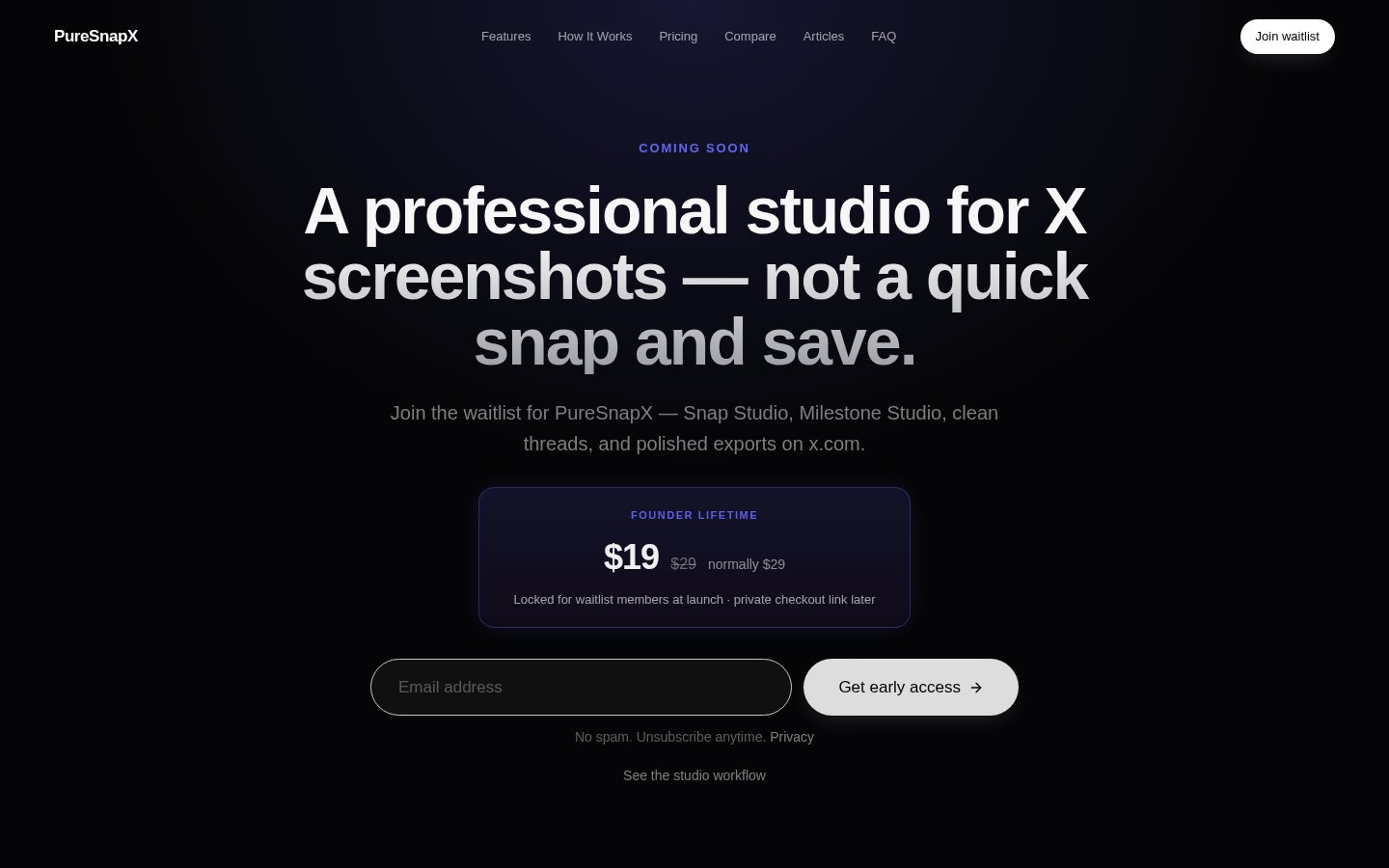 Product site, puresnapx.fun